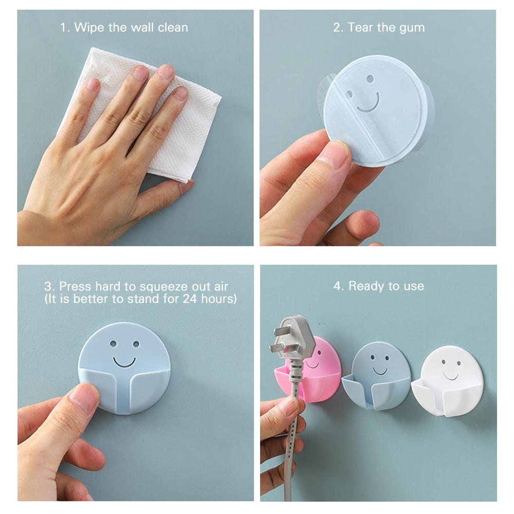 2PCS No-punch Non-marking Hook