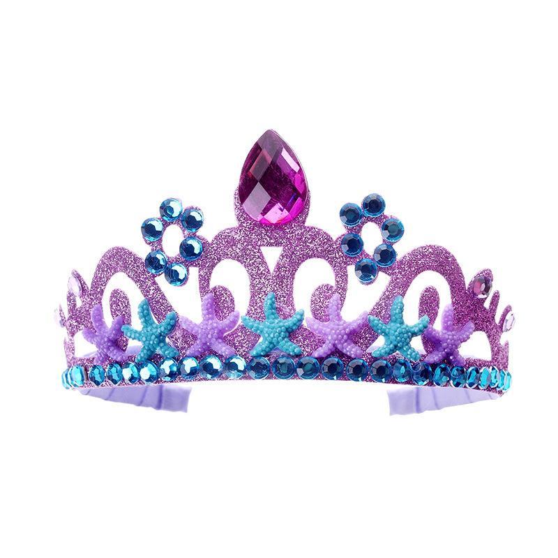 Children'S Princess Crown Accessories Necklace Set Bag Accessories Mermaid Generation Children'S Birthday Gift Jewelry