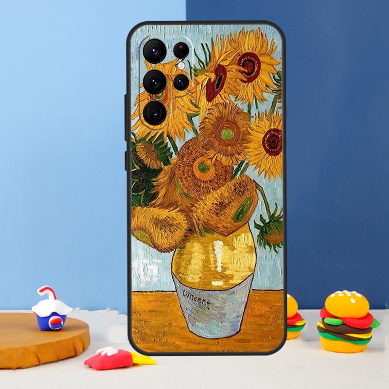 Van Gogh Oil Art Painting Phone Case For Samsung Galaxy S25 Ultra S9 S10 S20 S22 S21 FE S23 Plus S24 Ultra Cover Coque