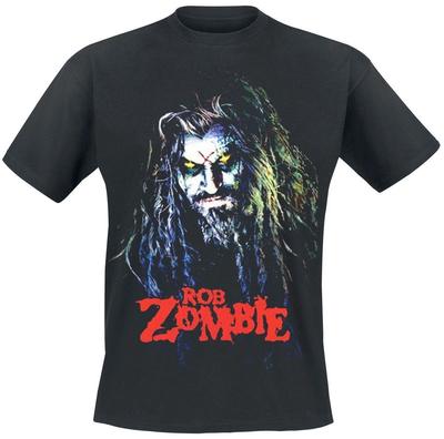Rob Zombie Hell Billy Head Camiseta para Hombre Música Banda de Rock Clásico Nueva Negra