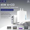 ZUZG 45W GaN Charger for 65W Huawei & Apple, Dual Port PD Fast Charging Adapter.