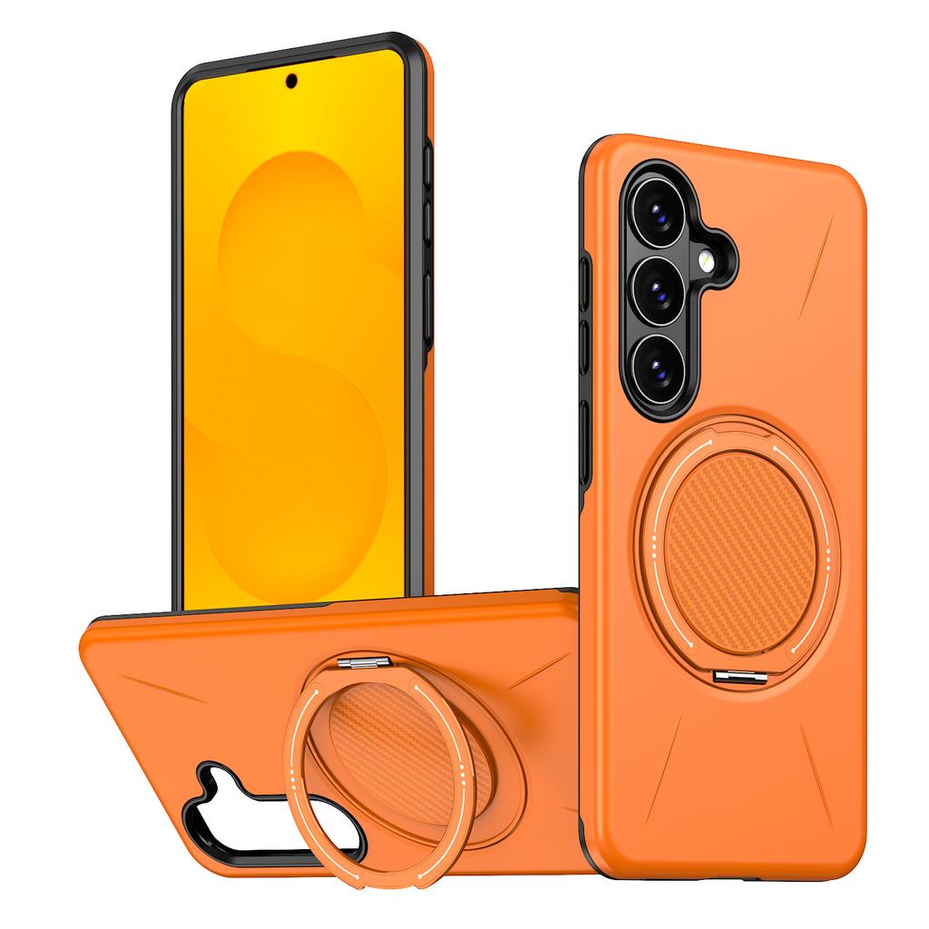 For Samsung Galaxy S26 Magnetic Case Rotating Kickstand TPU + PC Phone Cover