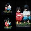 Figura de Chihiro e Haku de A Viagem de Chihiro, Ornamento de Mesa, Estátua Colecionável de Resina de Personagem de Anime