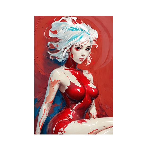 Postere colorate de artă corporală abstractă, femei sexy, imprimeuri pe pânză de perete, picturi cu graffiti pentru fete, sufragerie, imagini decorative