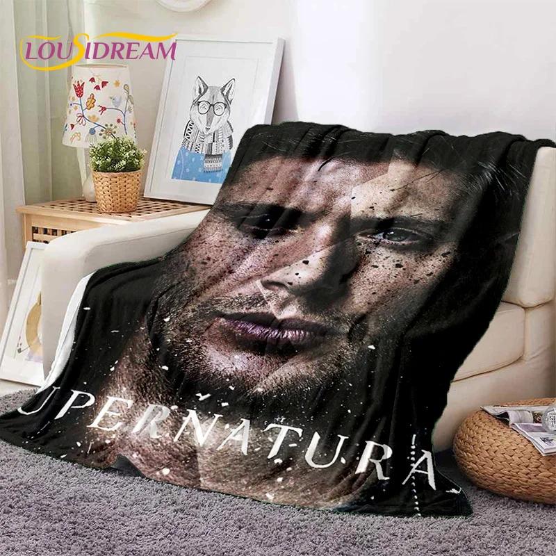 3D Latest Supernatural Dean Sam Soft Flannel Blankets,Throw Blanket Comfortable Blanket for Picnic Beds Sofa Home Bedroom Gift