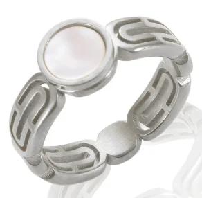 Anello Minimalista in Acciaio Inossidabile a Forma di Cuore Amore Vuoto per Donne Anelli con Zirconi Intarsiati Colore Oro Impermeabile Gioielli Moda Romantica
