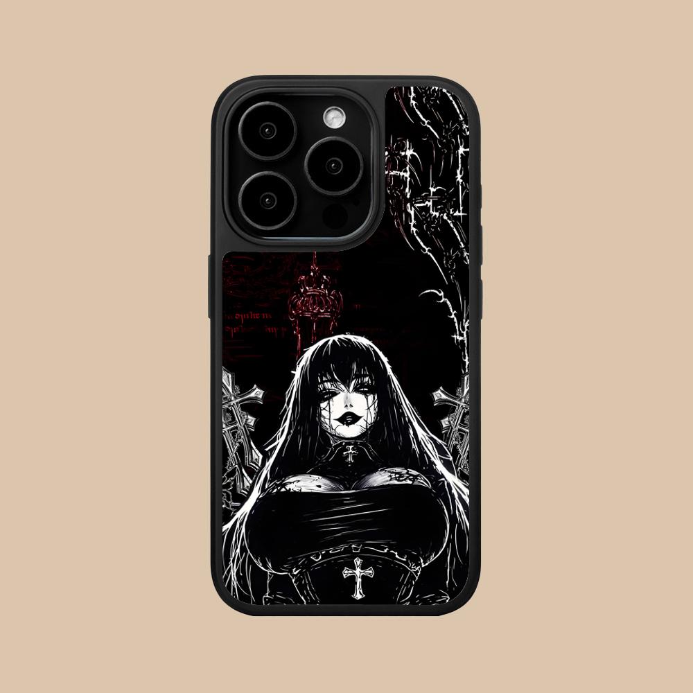 

Terror Gothic Art Mobile Phone Case for iPhone 17 16 15 14 13 12 11 Air Pro Max Plus Matte Surface Colorful Cover Pretty Luxury iPhone 11