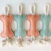 Bone Shape Rope Felt Cloth Dog Chew Toy