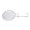 Travel Makeup Mirror with Light White Stand Adjustable Angle Magnifying Mirror Double Sided Magnific
