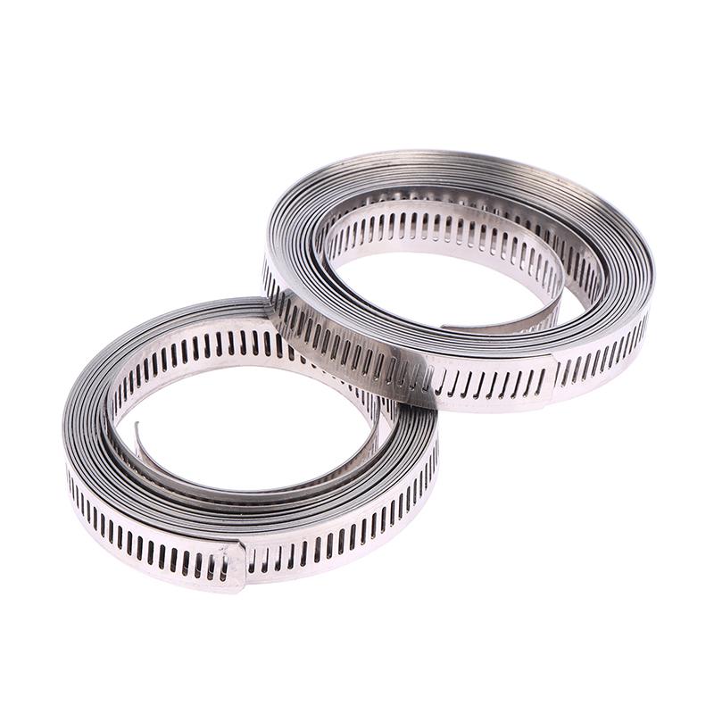 304 Edelstahl Schlauchschellen Band Sortiment Kit DIY Verstellbar Große Schneckenradklemmen Befestigungselemente Kraftstoffleitung