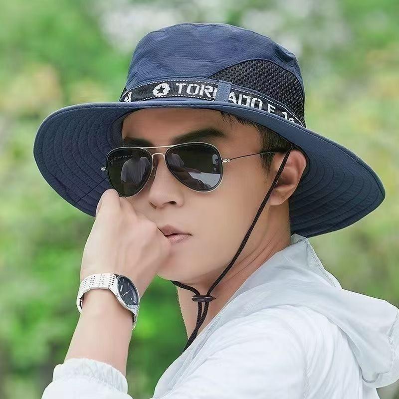 Summer Outdoor Sun Hat Men and Women Mountaineering Fishing Sun Protection Hat Bucket Hat Fashion Big Brim UV Protection Sun Hat