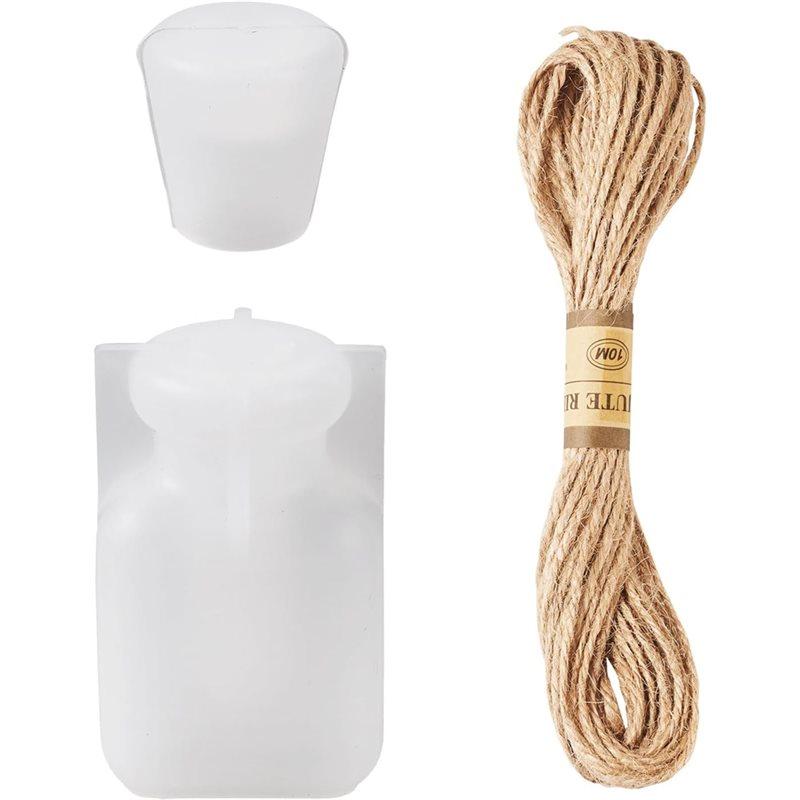 AS60-Wishing Bottle Silicone Molds Drift Bottle Resin Quicksand Container With Cord For DIY Keychain Pendant Crafts Candle