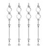 U Tube Clamp 4 Sets Aluminized Zinc Corrosion Resistant Durable Water Pipe Clamp for Chicken Farm Hennery
