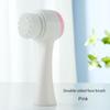 3D Bilateral Silicone Facial Cleanser Manual Massage Facial Brush Soft Bristles Silicone Double Sided Face Brush