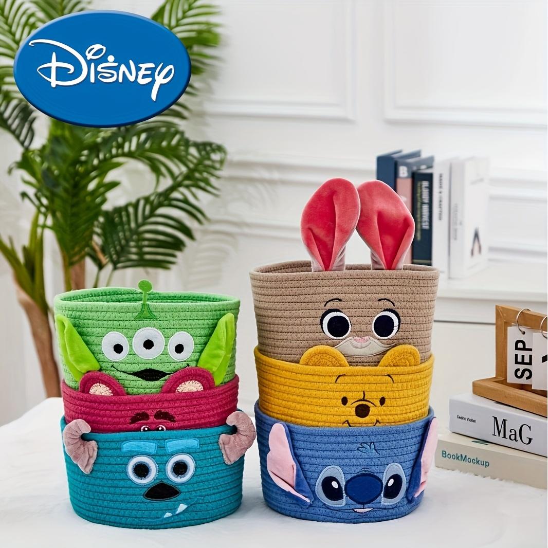 1pc Stitch Storage Basket Large Capacity Stackable Organizer with Vibrant Cartoon Patterns Durable Polyester Spandex Blend StudentsShelf Baskets 1958₽
