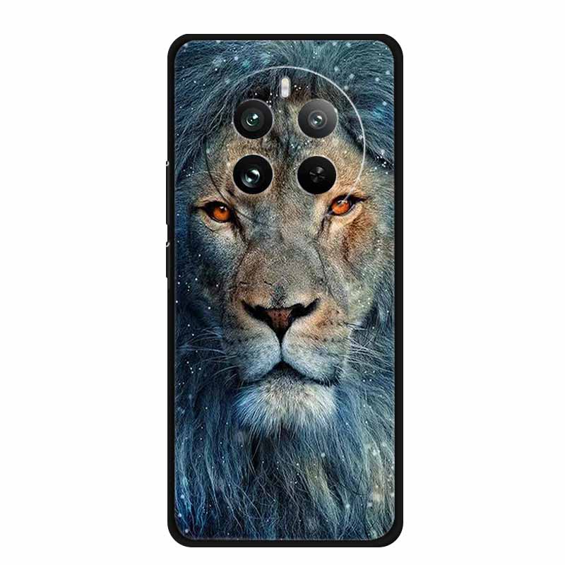 For OPPO Realme 12 4G Case TPU Animals Soft Silicone Back Cover Phone Cases For Realme12 4G Wolf Protective Original Cool Funda