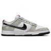 Nike  Dunk Low Light Iron Ore Black Women Sneakers Grey White University-Red DQ7576-001