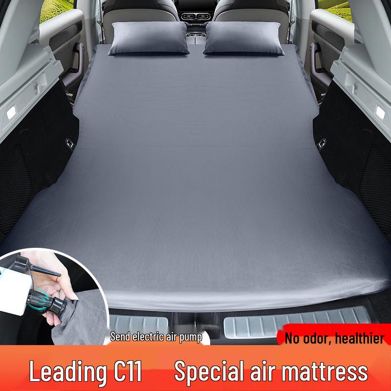 Leapmotor C11 Automatická nafukovací matrace do auta - Podložka na spaní do kufru a vzduchový polštář na zadní sedadlo