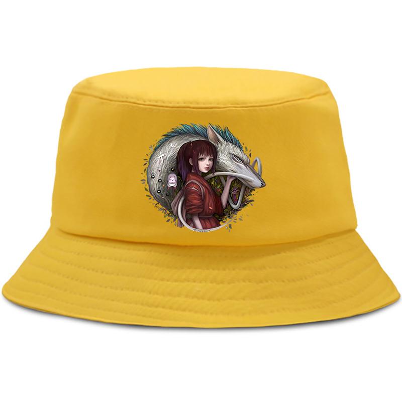 Totoro Pălărie de vară Femei Unisex Panama bob Pălărie de găleată The Design Vizor plat Miyazaki Hayao Studio Ghibli Pălărie de pescar Anime