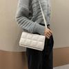 Women Plaid PU Leather Small Square Shoulder Crossbody Purse