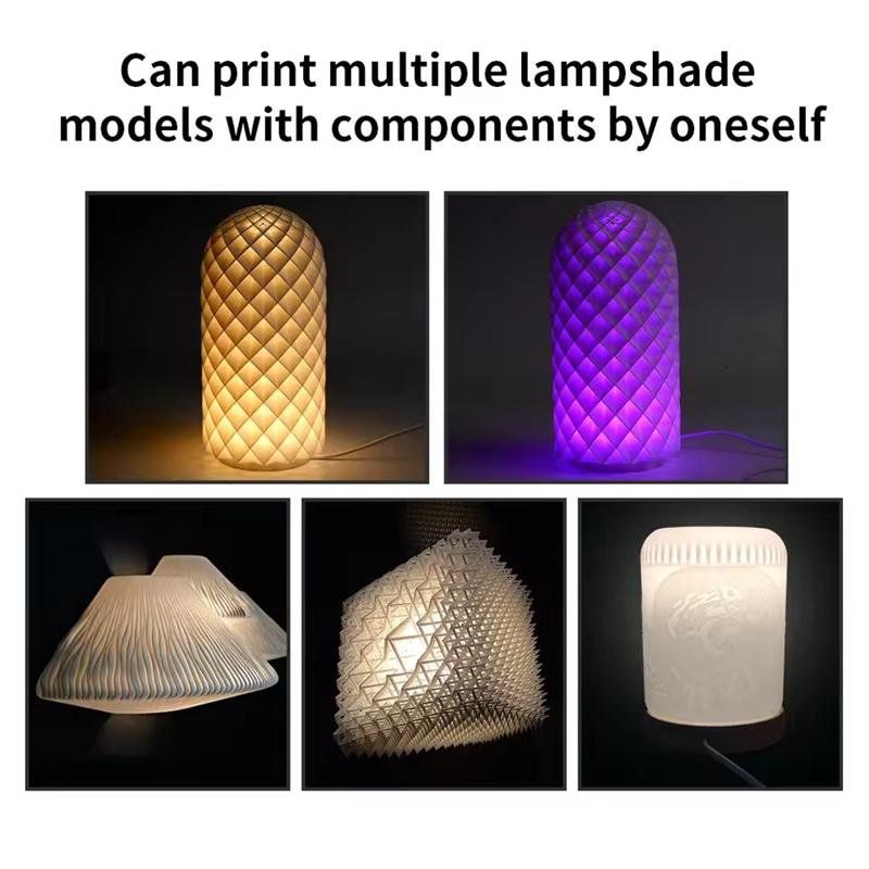3D Printer Part for Bambu Lab LED Lamp Kit 001 DIY Model Hardware Without Shell Warm White DC 5V 3D Printer Adjustable Light Kit