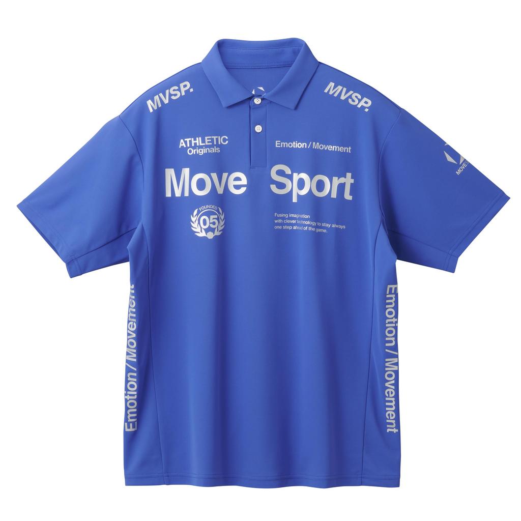 Move Sports Descente SUNSCREEN Mini Pique Short Sleeve Polo Shirt with Cooling and UV Protection Men's Function, Sweat-Wicking, Quick-Drying, Stretch,