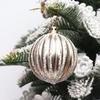 Hand-Painted 6cm Pumpkin Christmas Ball Ornament - Plastic, Colorful, In Stock