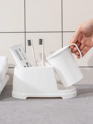 BLANC Toothbrush Holder and Toothbrush Cup