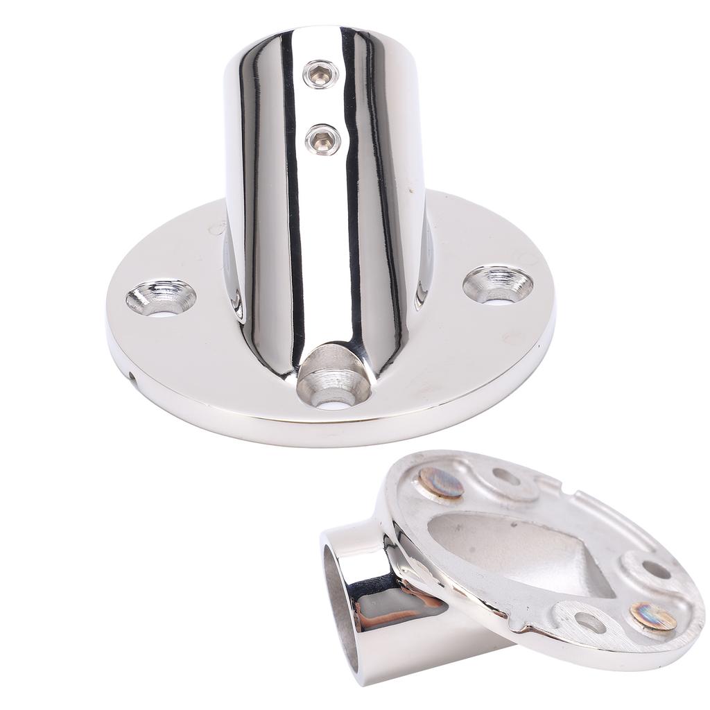 Marine Boat Hand Rail Fittings Stainless Steel 30 Degree Pipe Round Base Handrail Accesssory