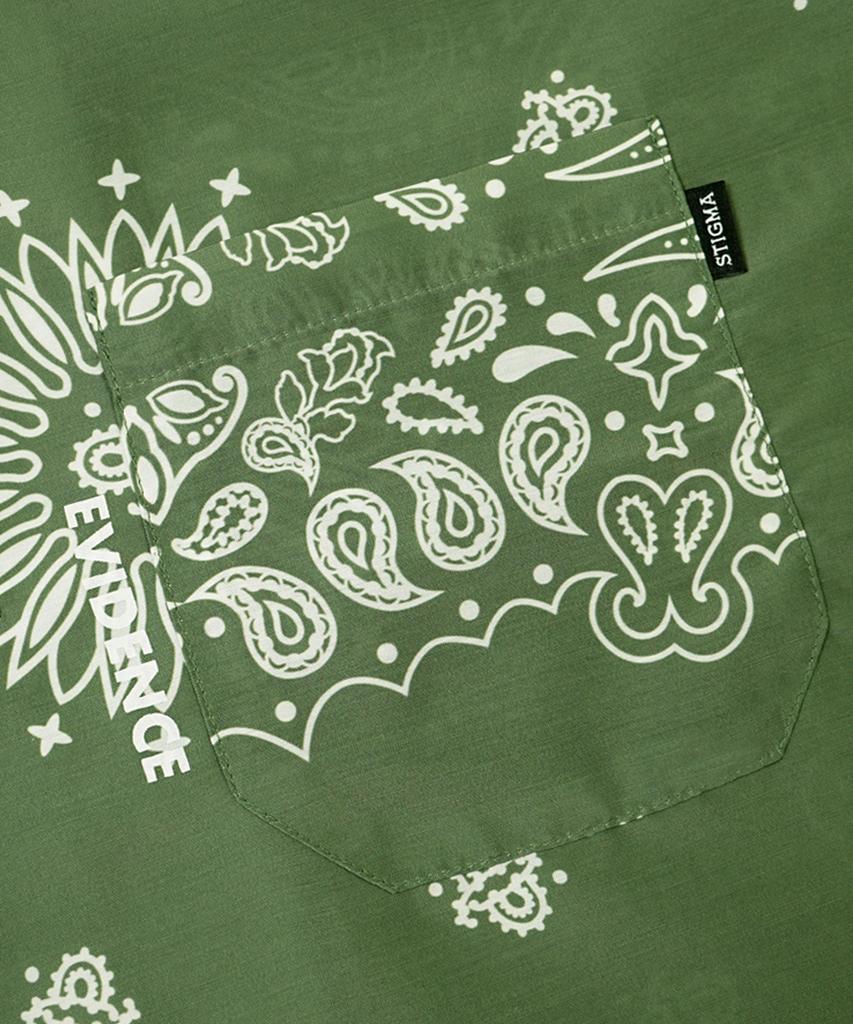 STIGMA 23 Paisley Short Sleeves Shirts Khaki