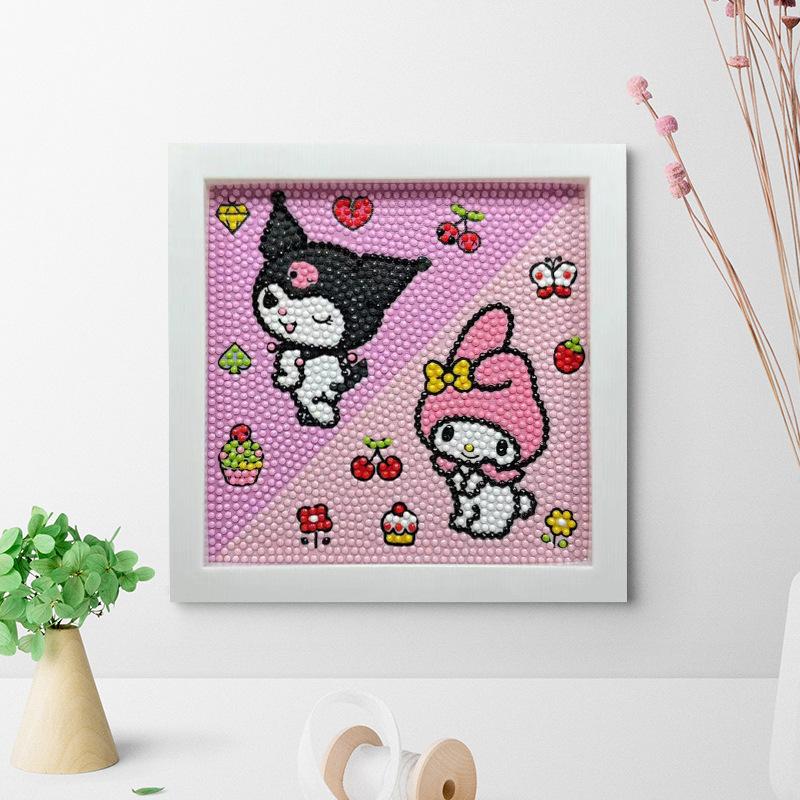 Free Shipping/Cartoon Diamond Painting Children'S Gift Handmade Cross Stitch Framed Diy Bedroom Sticker