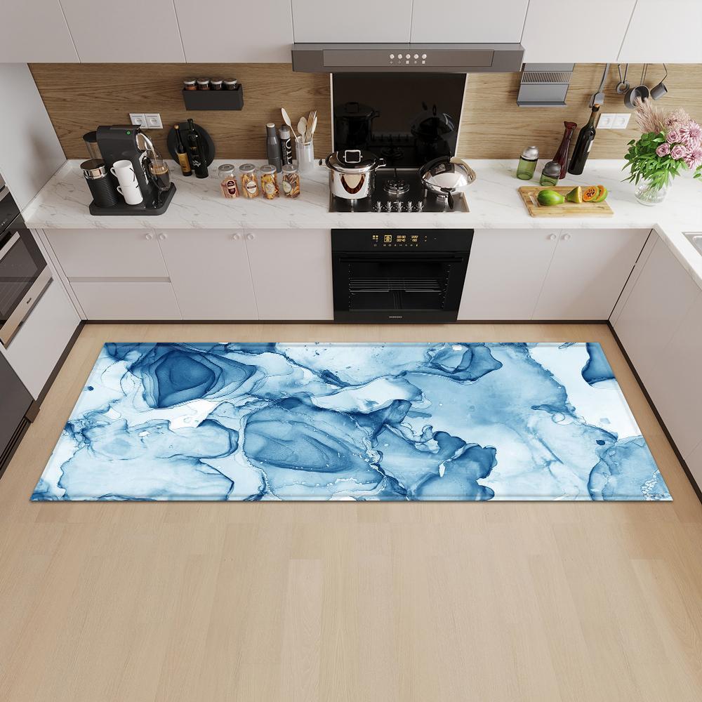 Marble Kitchen Mat Porch Door Mat Bathroom Door Floor Carpet Bedroom Corridor Non-slip Mat
