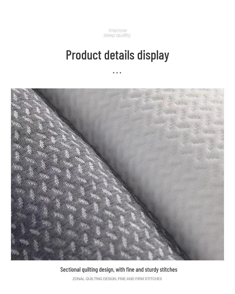 Knitted Fiber Neck Support Pillow - Contour Design for Firm, Comfortable Sleep Aid