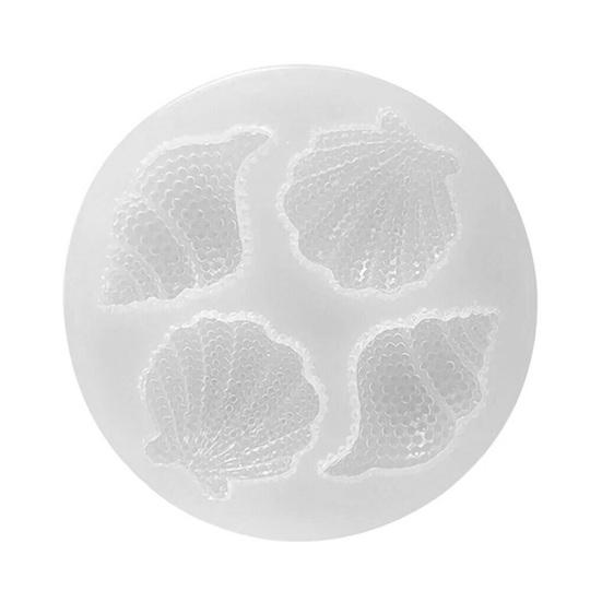 Silicone Chocolate Mold Ocean Conch Seashell Fondant Cake Mold Pudding Mold for Cake Decoration Cupcakes Polymer Clay