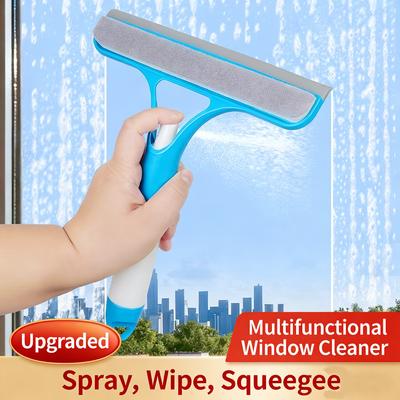 Mini Window Cleaning Squeegee 3 In 1 Multi Function Glass Mirror Microfiber Scrub Household Car Cleaner Tools
