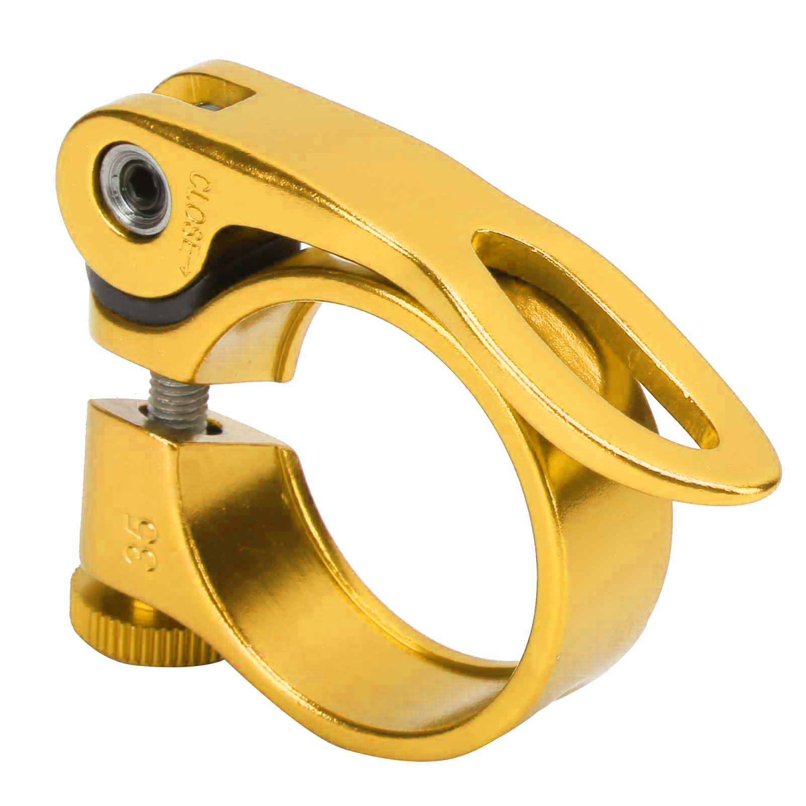 

34.9mm Durable Bicycle Quick Release Seatposts Clamp Aluminum Alloy Seat Tube ClampGolden золотий