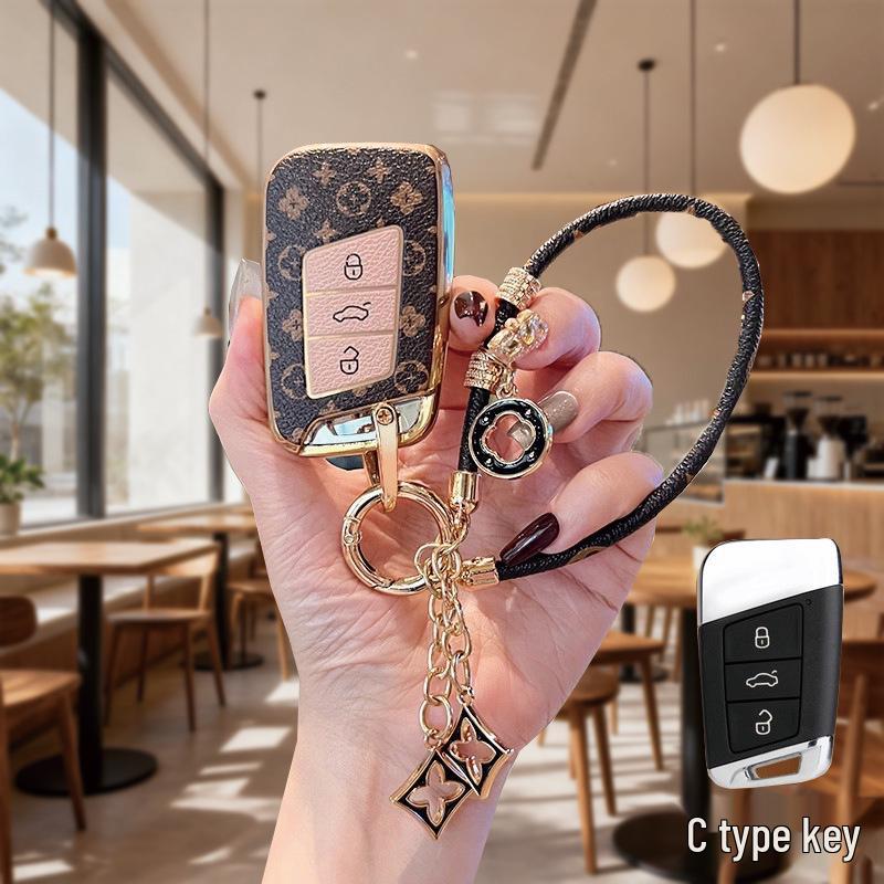 Volkswagen & Range Rover Key Cover for Tiguan L, Lavida, Magotan, Sagitar, T-Roc, Teramont, Tayron, Passat.