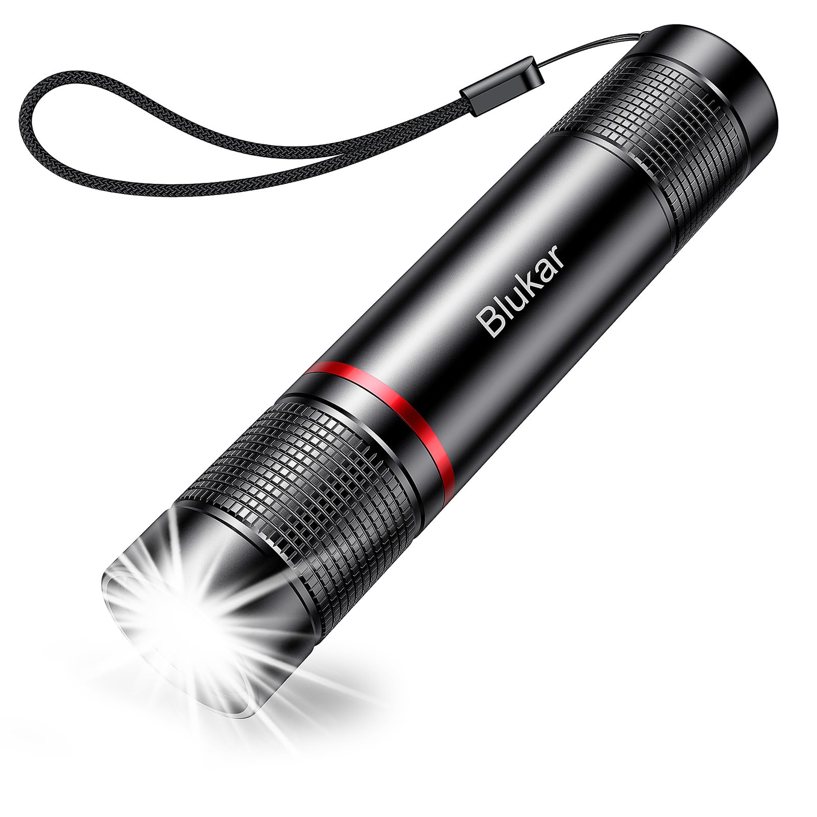 

Blukar Rechargeable High Lumen Super Bright Mini LED Flashlight Adjustable for and Home Emergencies Flashlight, Flashlight, - Zoomable, Brightness, чёрный