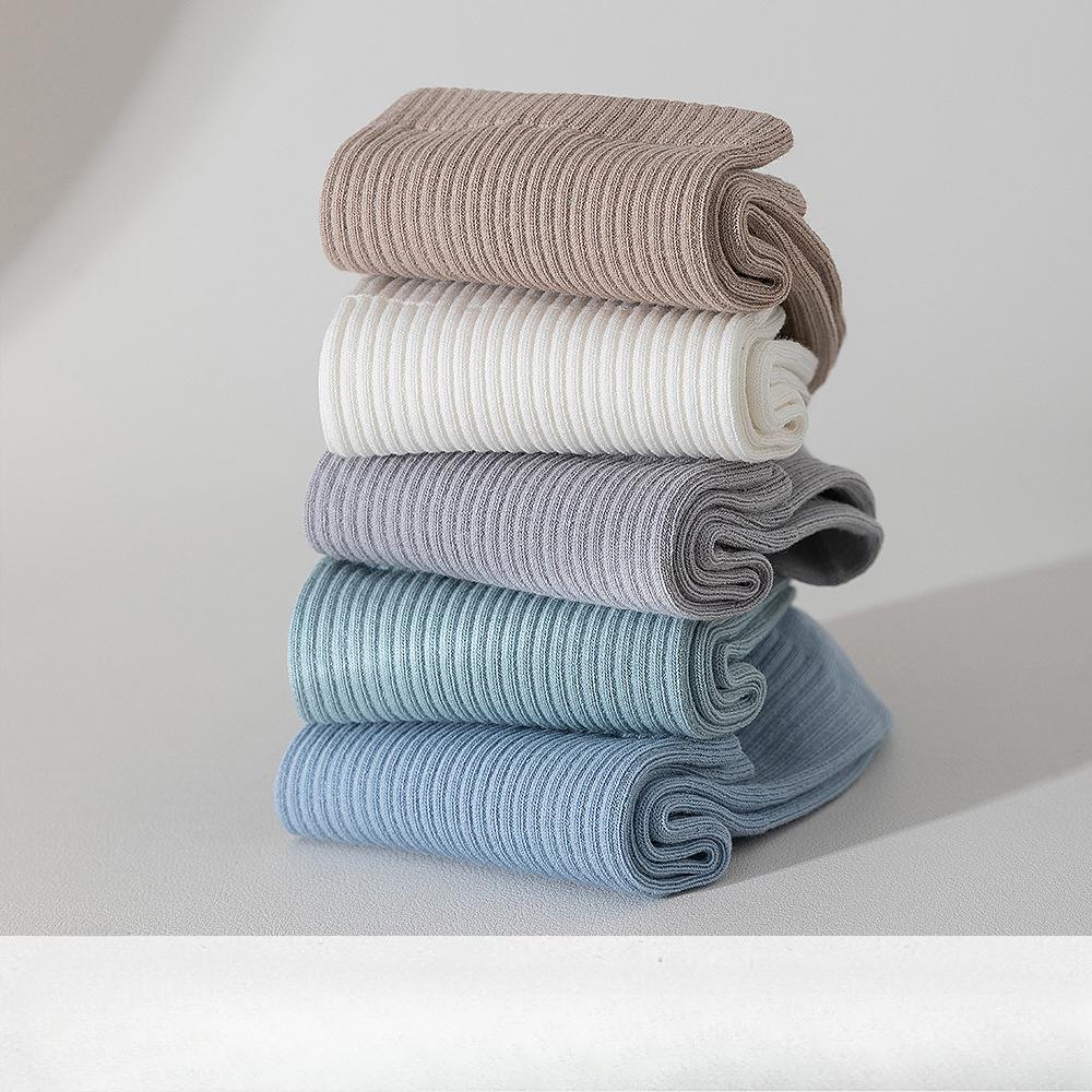 Pillingfreie Nahtlose Herrensocken Mid-Calf Reine Baumwolle Low-Calf Kurze Socken für Herren, Antibakteriell und Schweißabsorbierend Dünner Stil, Sommer-Trend