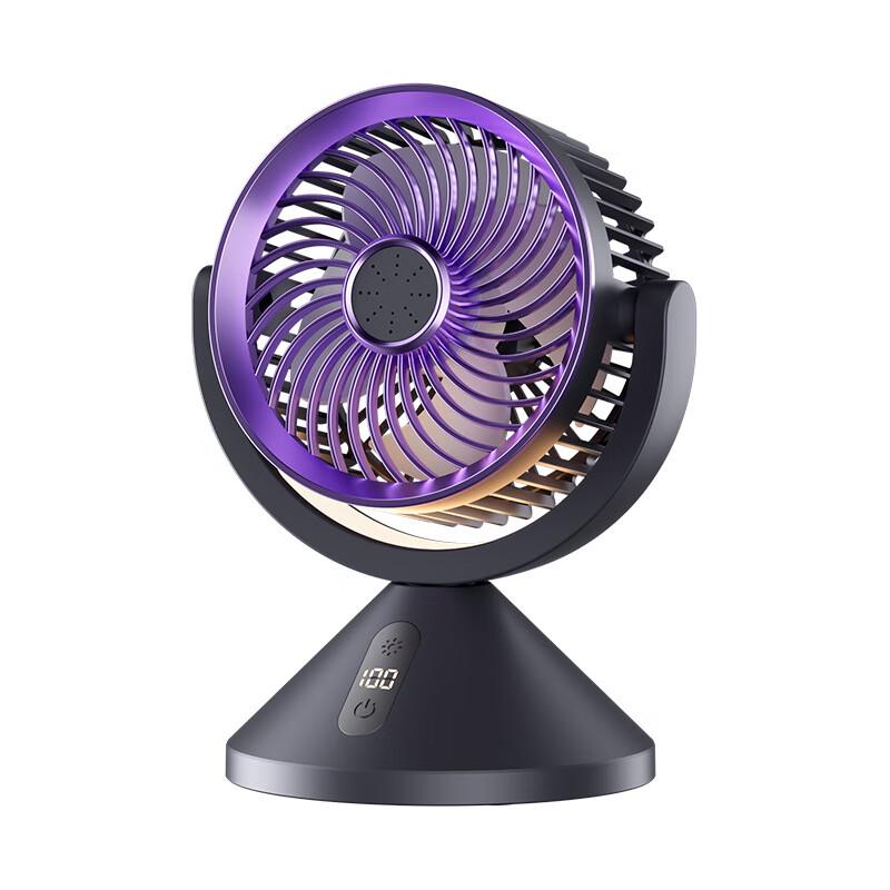 Portable USB Desktop & Wall-Mount Fan with Light and Aroma Diffuser