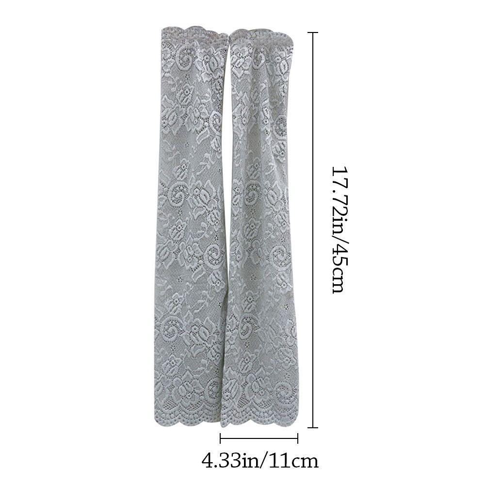1Pair Lace Summer Arm Sleeves Anti-Sun Protection Arm Cover for Driving Running Basketball Football Golf