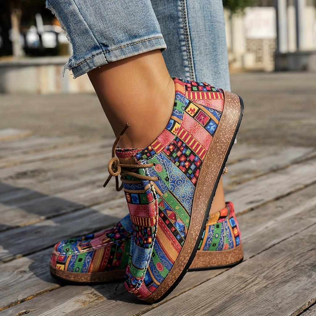 Women's Lightweight Style Shoes - Indian-Inspired Multicolor Mule Slippers with Arch, Synthetic -like Texture & Synthetic Lining, All-Season Casual