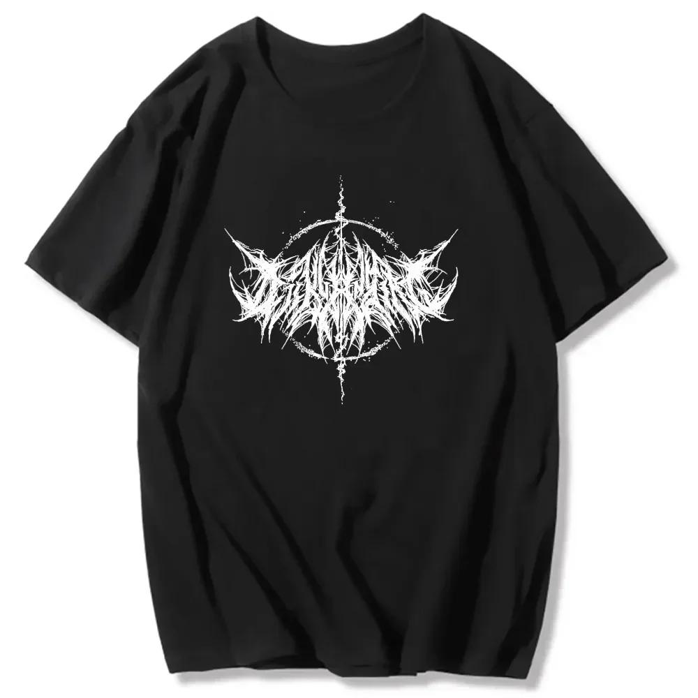 Women T-shirt 90s Vintage Hip Hop Streetwear Kawaii Fashion Casual Tops Men's T Shirt Lightning Letter Print Y2K Goth Punk