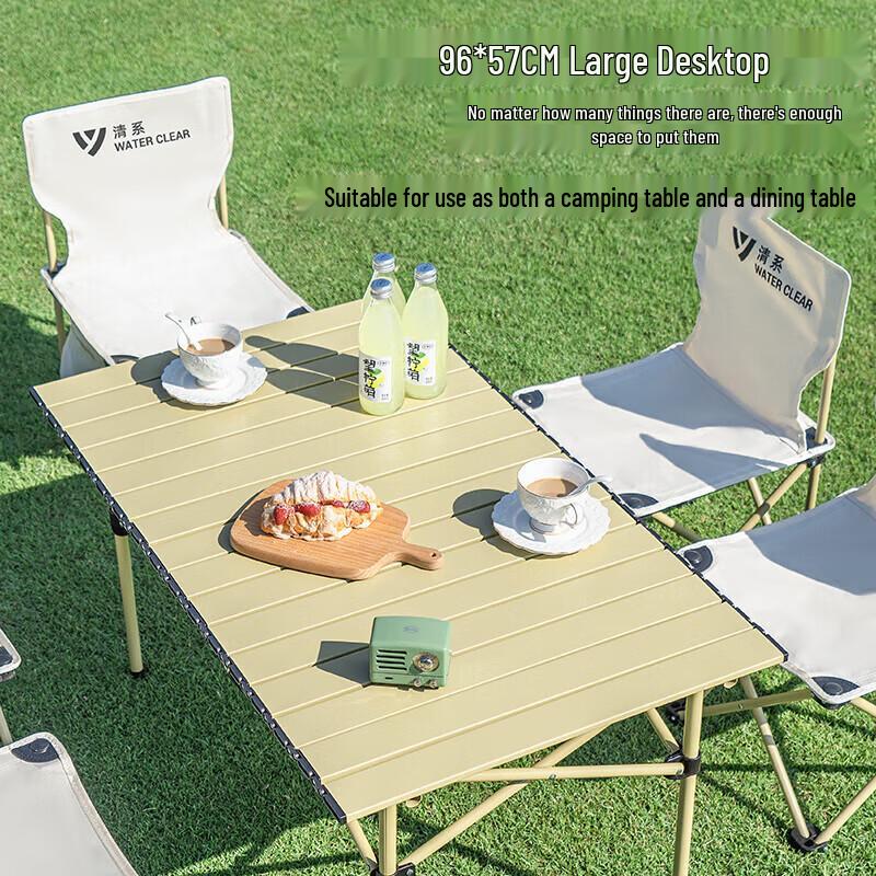 Portable Outdoor Folding Egg Roll Picnic Table