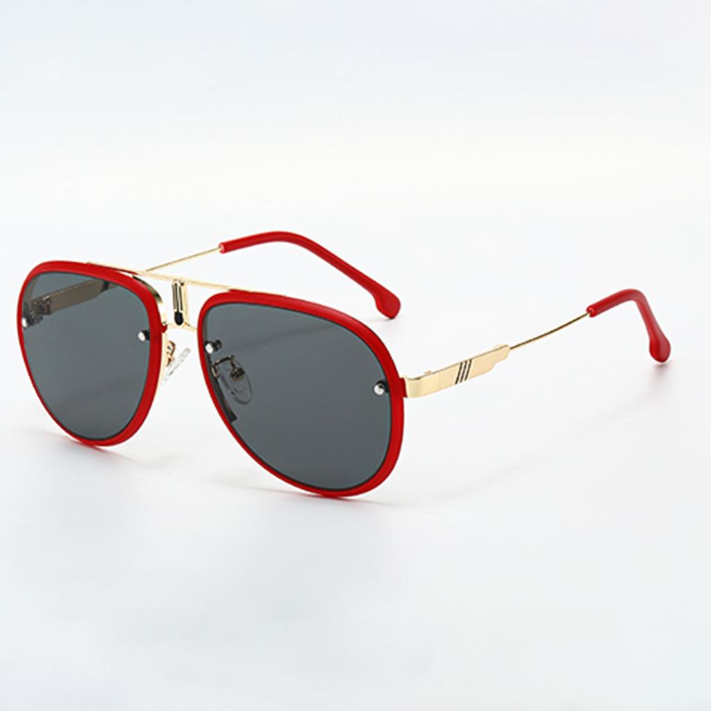 Retro Oval Metal Sunglasses For Women Men Luxury Fashion Brand Female Sun Glasses Punk Unisex Stylish Shades Uv400