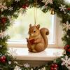 Book Lover Animal Ornament 2D Acrylic Bird/Hedgedog/Rabbit/Owl/Squirrel Reading Ornament Woodland Reader