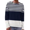 Women's Long Sleeve Crewneck Sweater, Soft Printed Pullover for Fall Winter