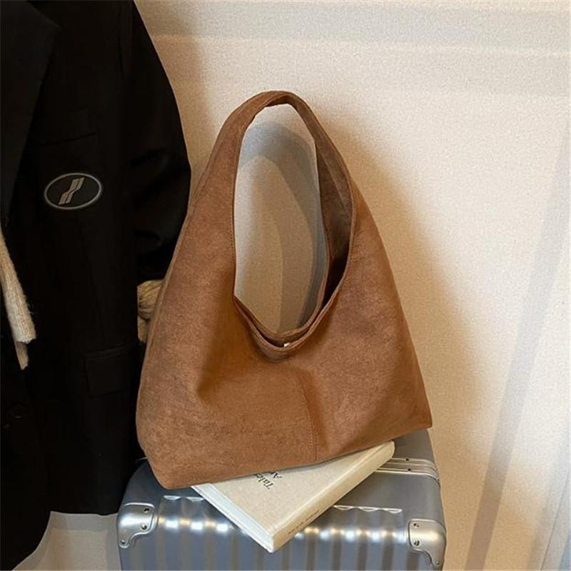 Soft Faux Suede Handbags Shoulder Bags, Large Capacity Tote Bags, Timeless Elegance Meets Everyday Comfort for Effortless Style