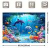 2D Ocean Dolphin Fish Backdrop Cloth for Home Decor