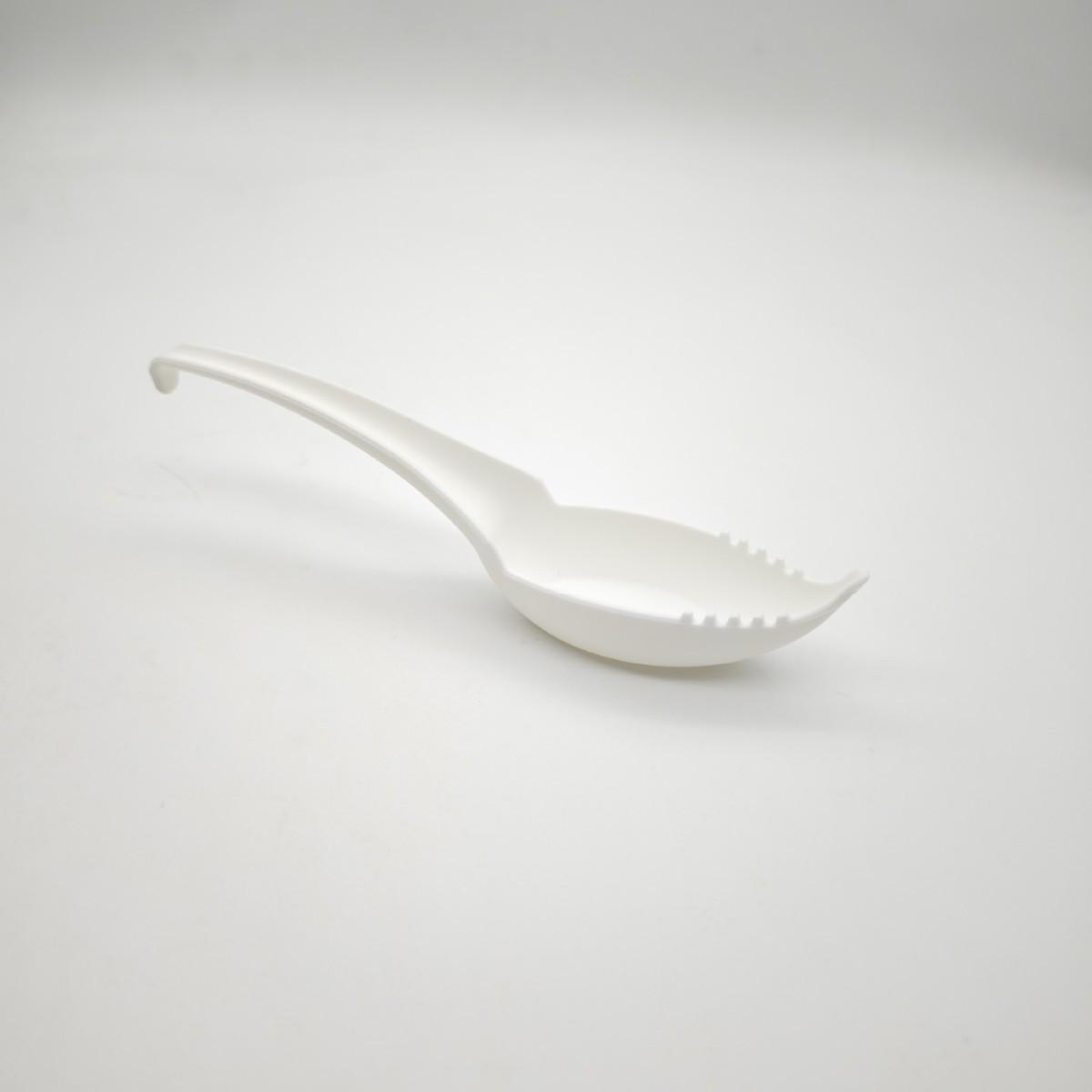 

2 в 1, Ложка для супа с лапшой рамен, с вилкой, Ложка для супа с лапшой ламян с вилкой, Креативная посуда Pack of 1 белый